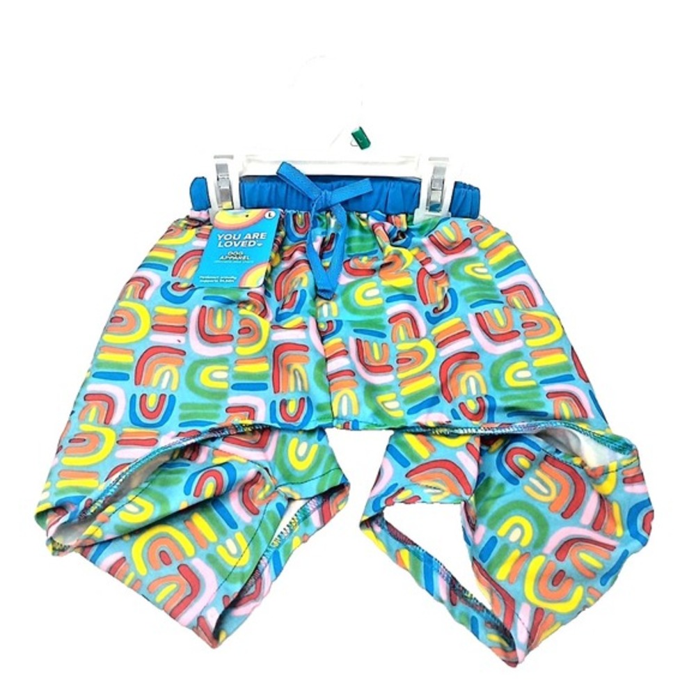 You Are Loved Pride Dog/Puppy Bathing Suit‎ Size Large Pride Canine Apparel NWT